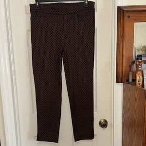 Chico's Black and Brown Ankle Pants
